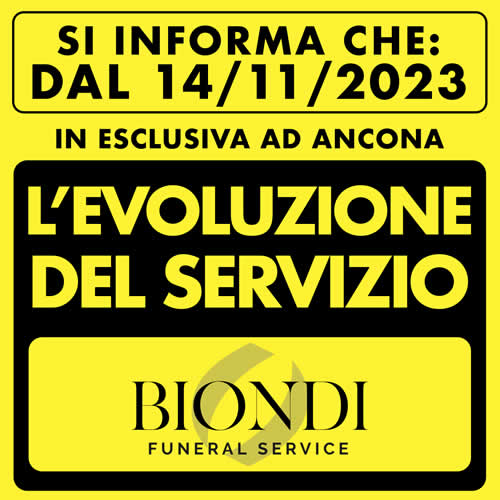 Post campagna social onoranze funebri Biondi