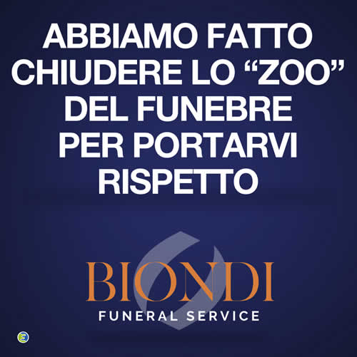 Post campagna social Biondi agenzia funebre
